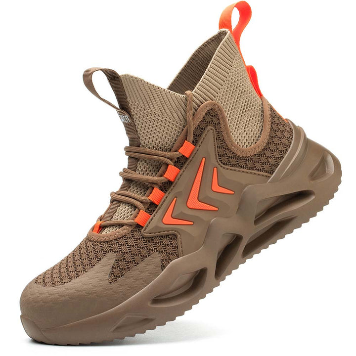 Breathable Flying Woven Anti-Smashing Safety Shoes EB