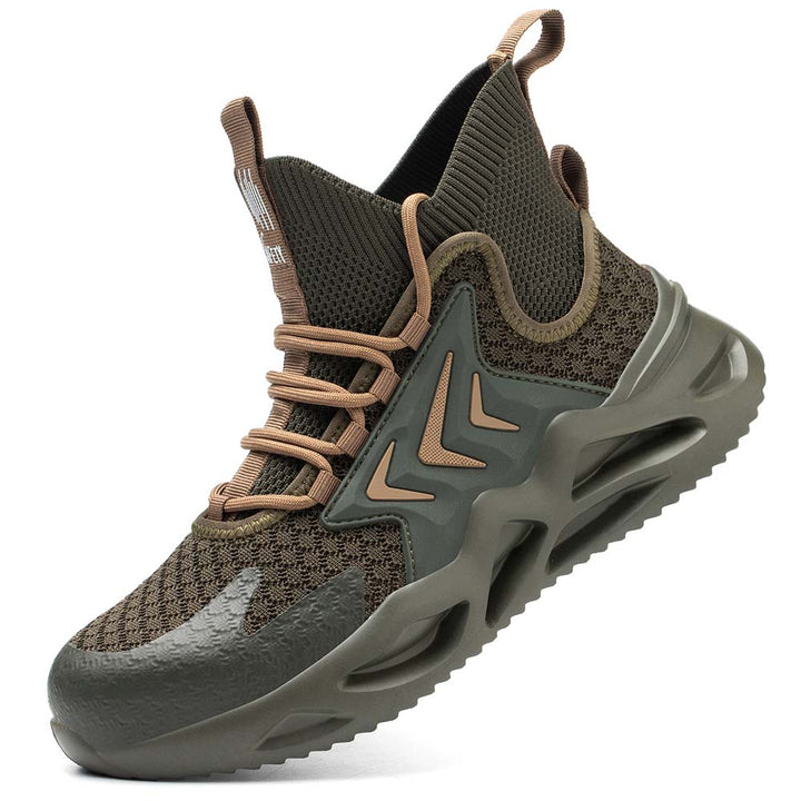 Breathable Flying Woven Anti-Smashing Safety Shoes EB