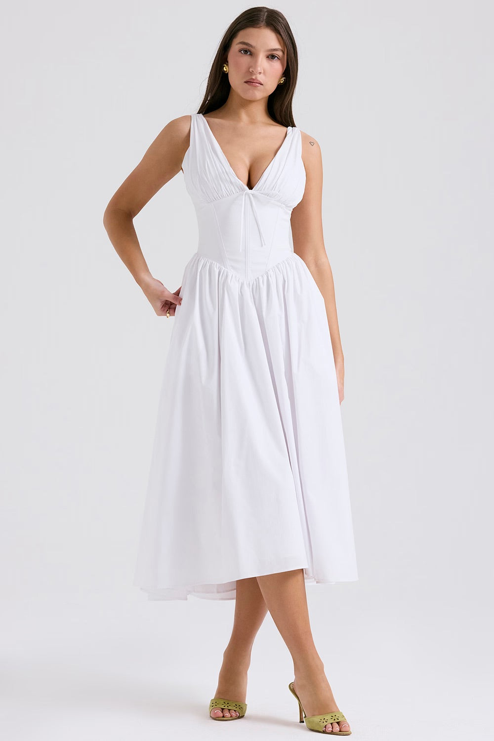 Gabriella Elegant Summer Dress, view 5 - Elena Harper