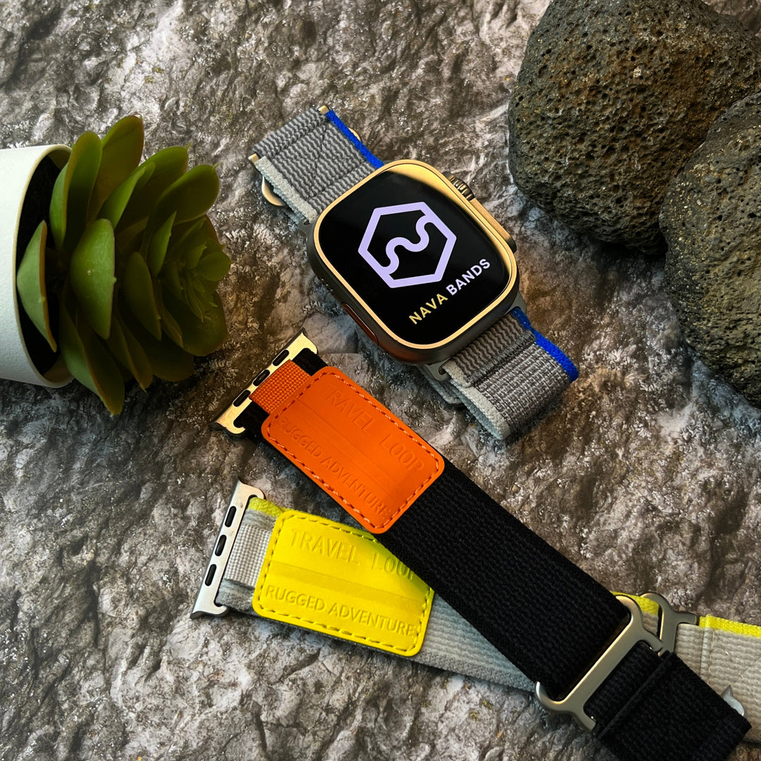 Stretch Fabric Watch Strap with Adjustable Stainless Steel Clasp