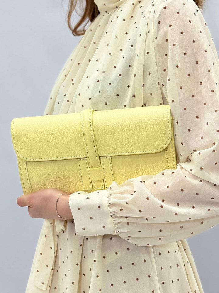Genuine leather Anke bag by Emma & Rose Cape Town, stylish and elegant leather borse with detailed stitching and classic design.