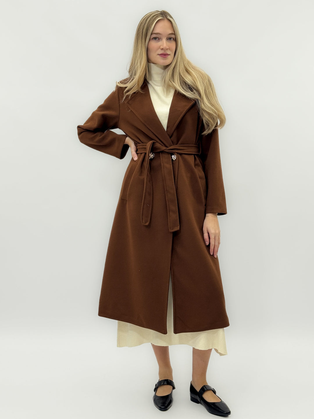 Fleur™  |  Long Coat Belt Warmth