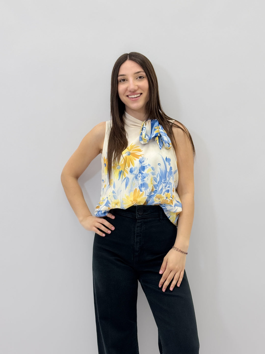 Bridget™  |  Sleeveless Top Bow