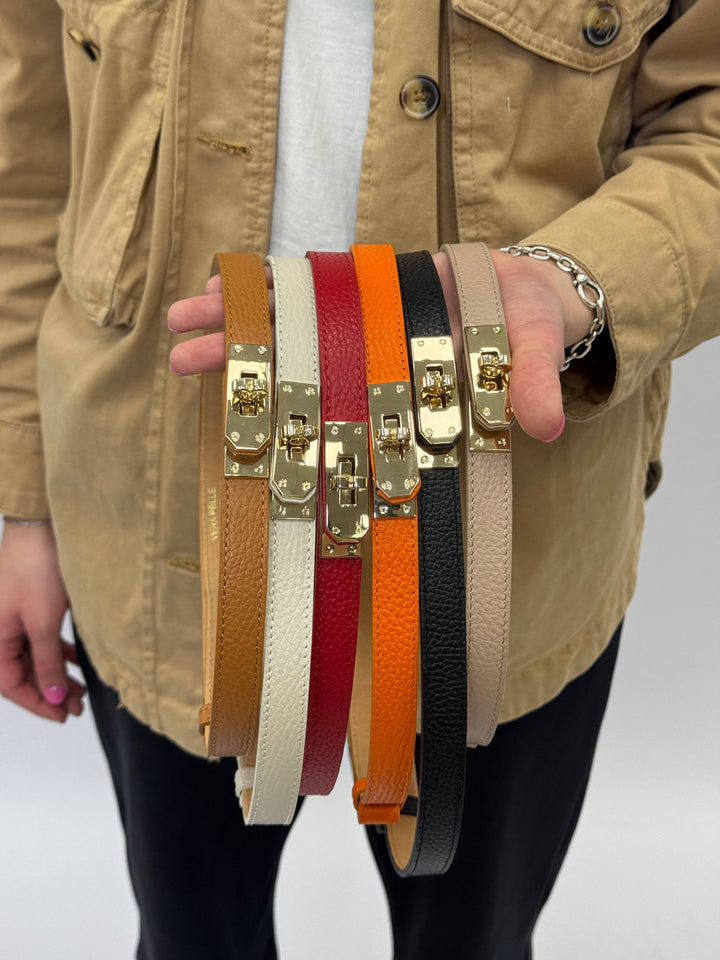 Emma & Rose Cape Town Kees™ genuine leather belt buckle accessory showing polished metal and detailed craftsmanship.