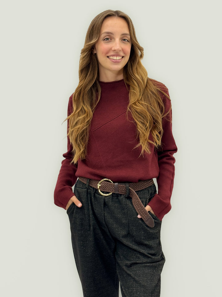 Emma & Rose geometric knit jumper — women's knitwear