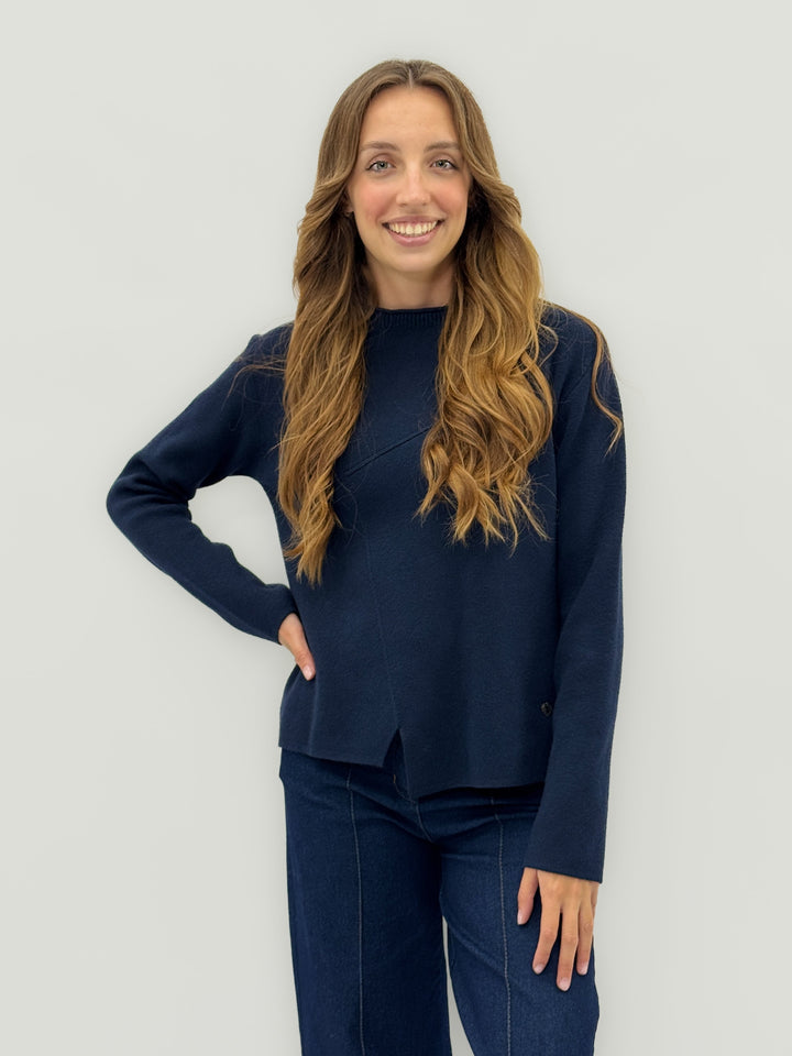 Emma & Rose geometric knit jumper — women's knitwear