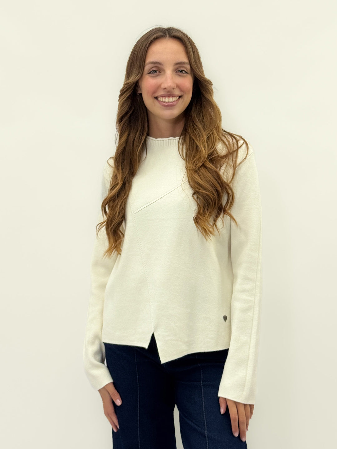 Emma & Rose geometric knit jumper — women's knitwear