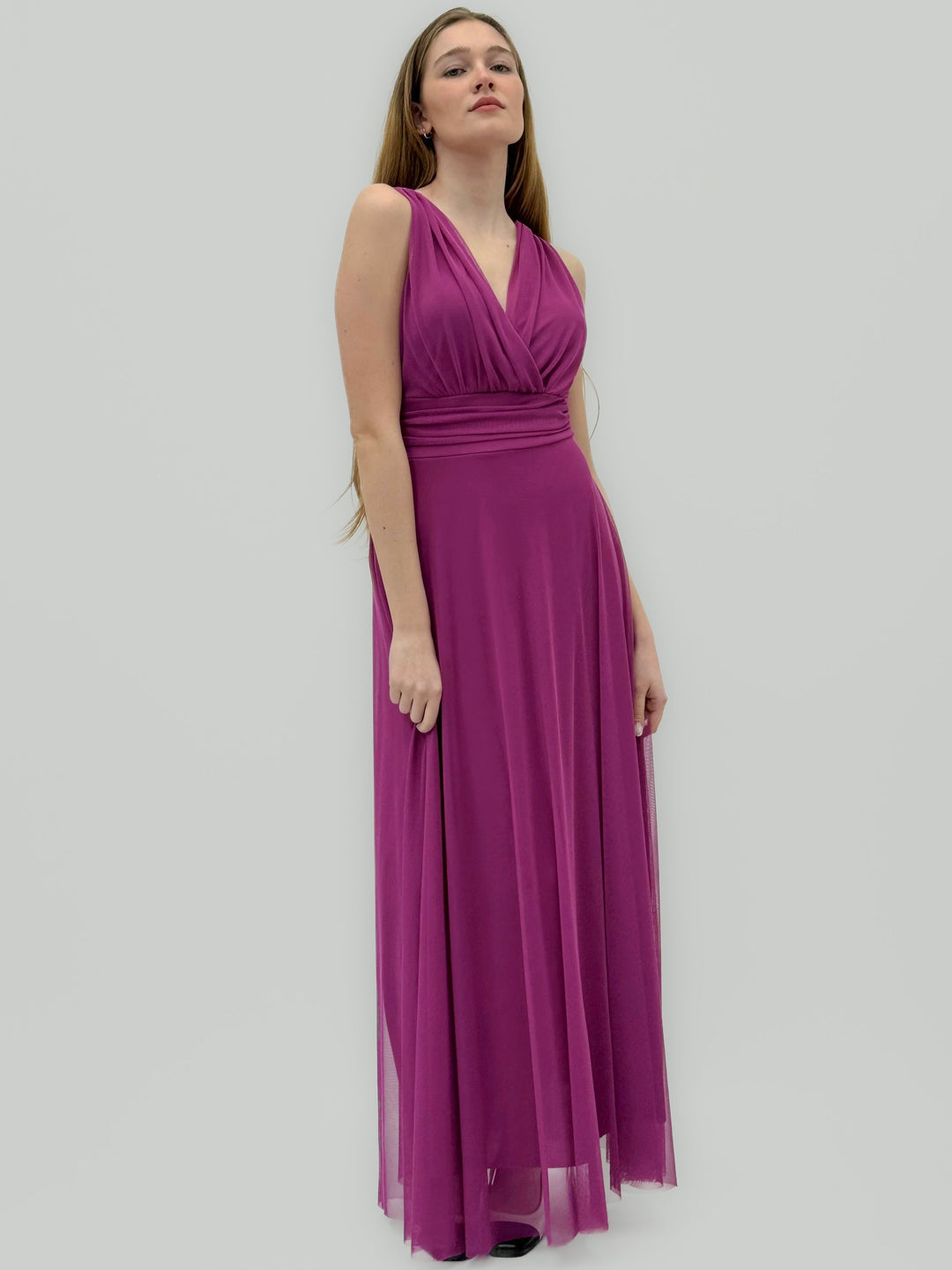 Vanessa™  |  Long soft luxurious fabrics Dress Gaia