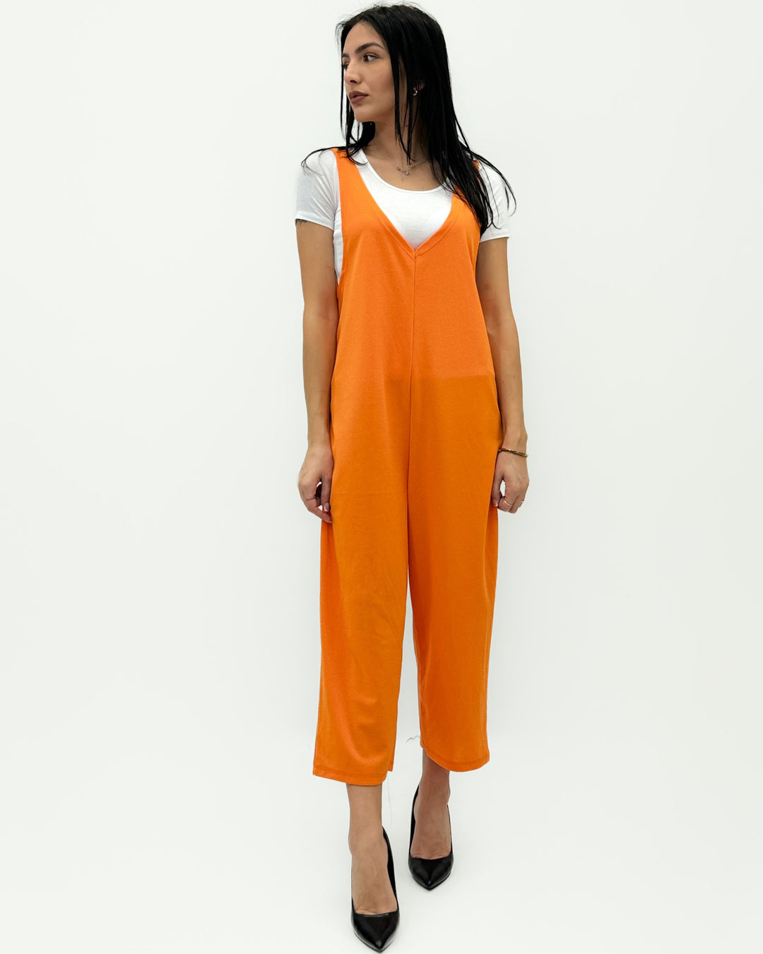 Fluid™  |  Fabric Dungarees V-neck