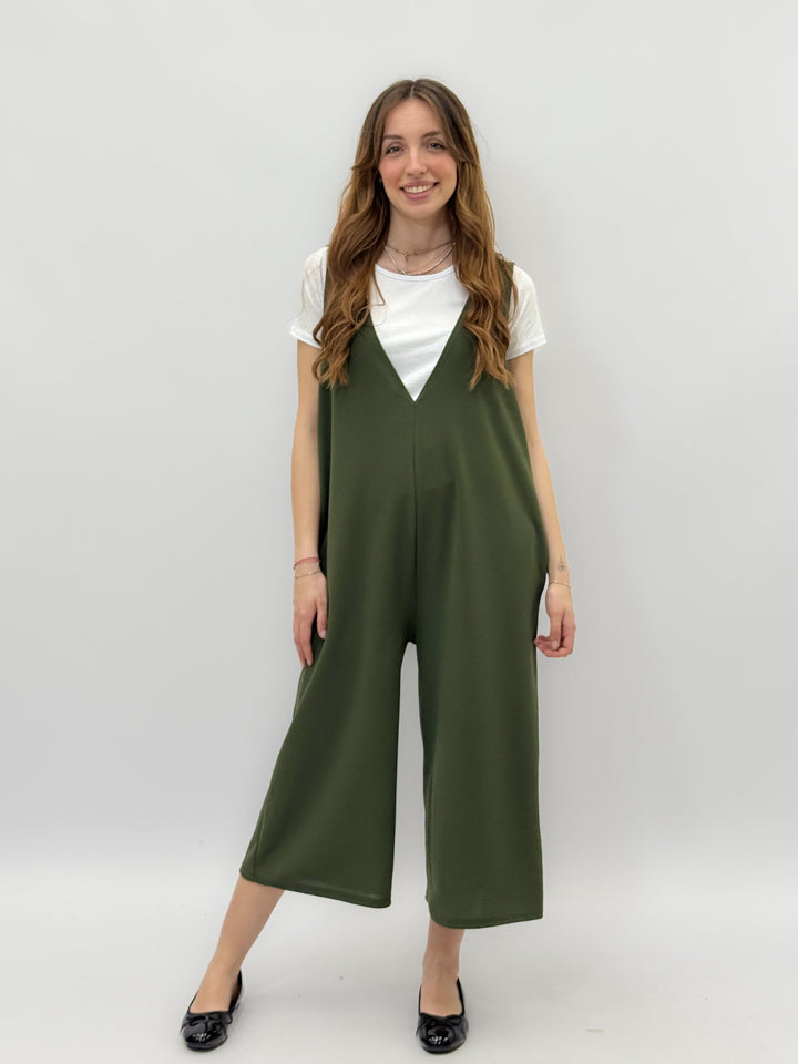 Fluid™  |  Fabric Dungarees V-neck