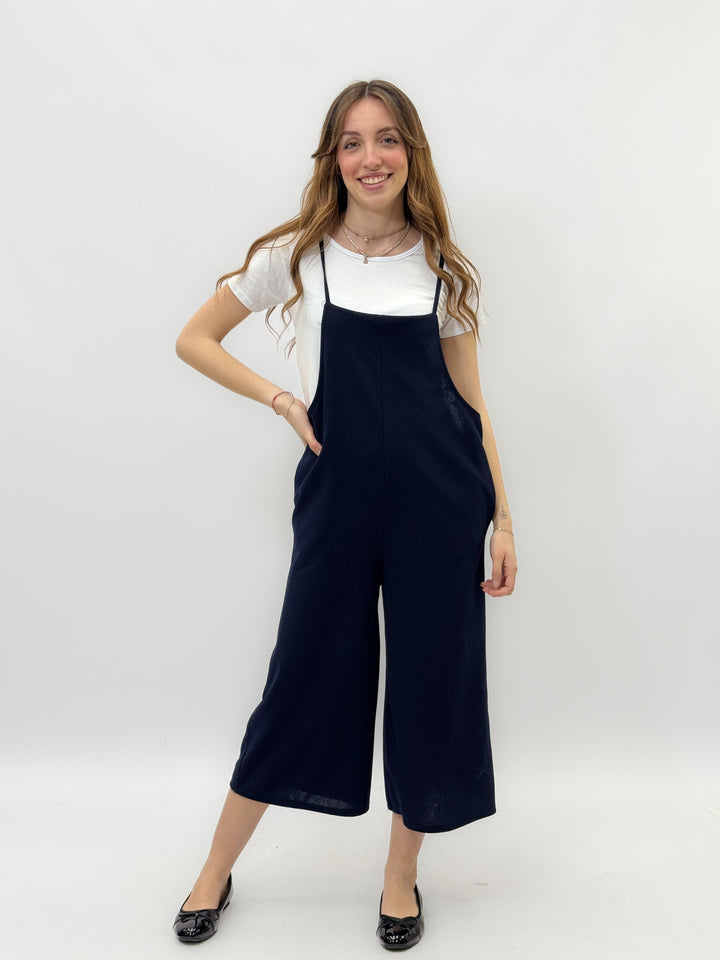 Yvette™  |  Sleeveless Wide Leg Dungarees