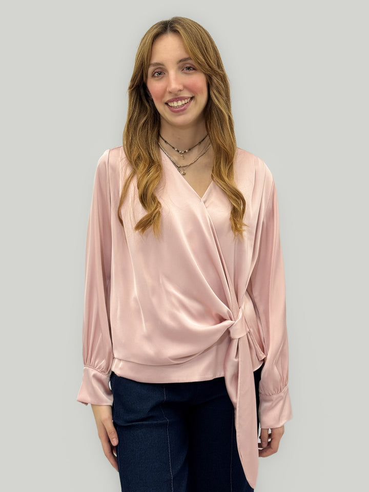 Xenia™  |  Crossed soft luxurious fabrics Shirt Knot