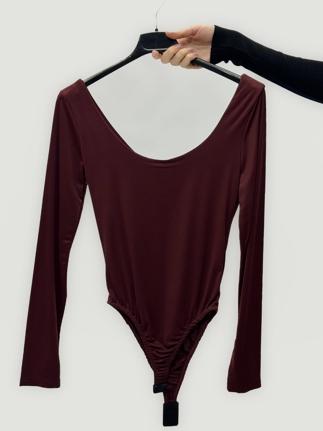Nadine™  |  Long-sleeved Bodysuit Wide Neckline