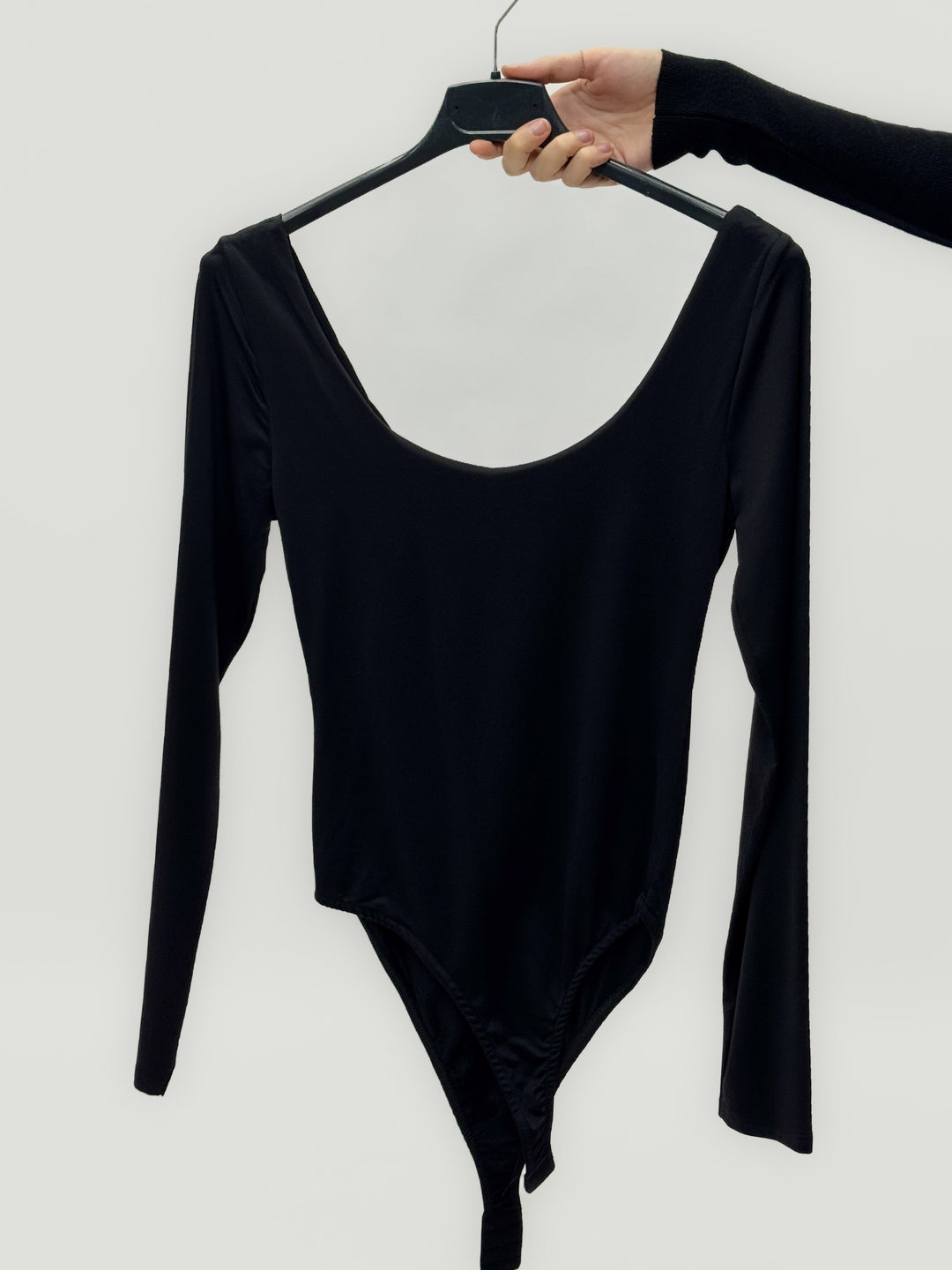 Nadine™  |  Long-sleeved Bodysuit Wide Neckline