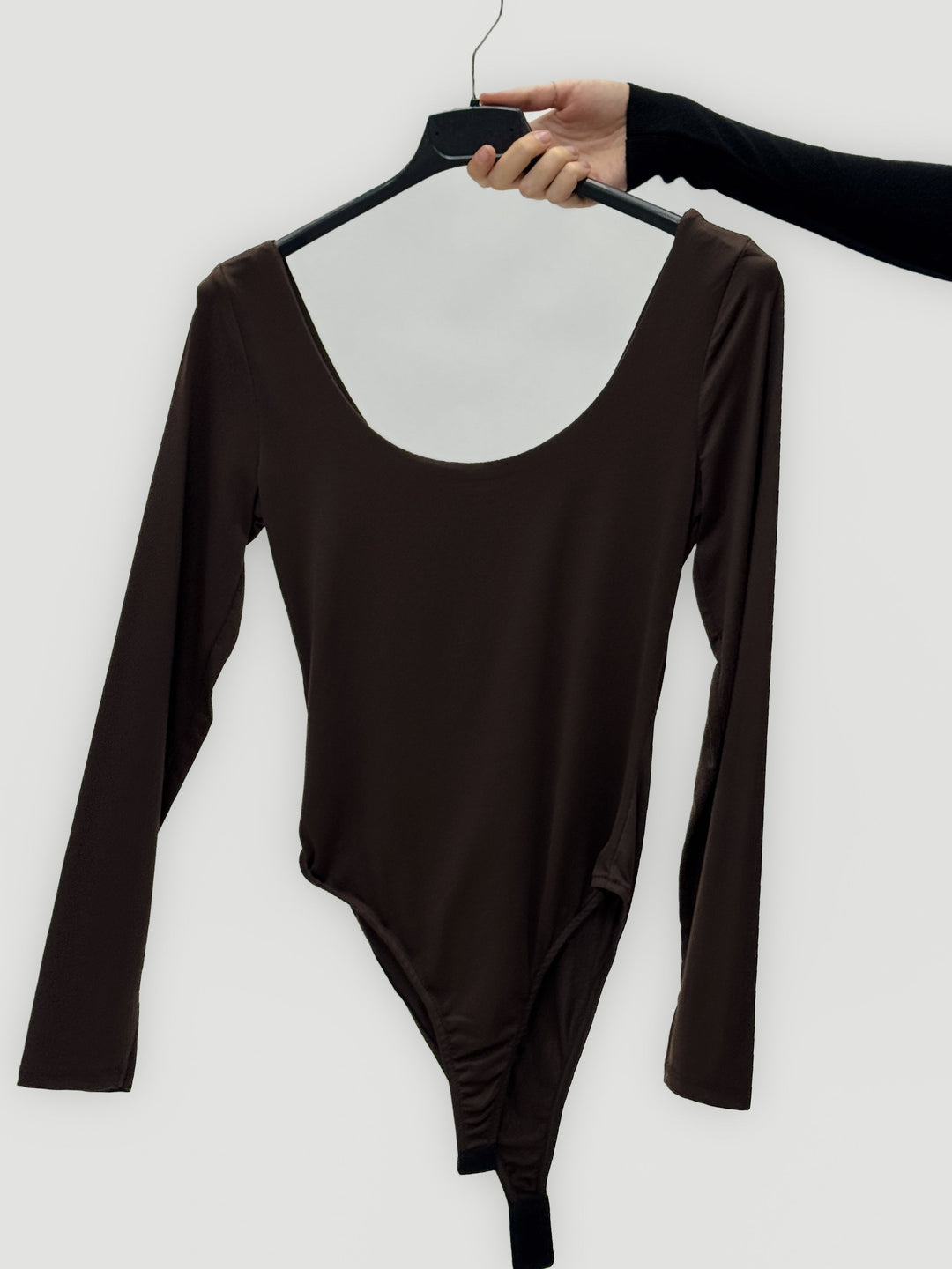 Nadine™  |  Long-sleeved Bodysuit Wide Neckline