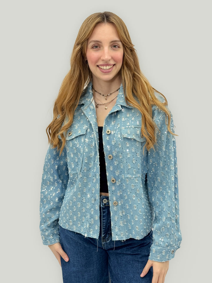 Renske™  |  soft luxurious fabrics Jacket Sequins
