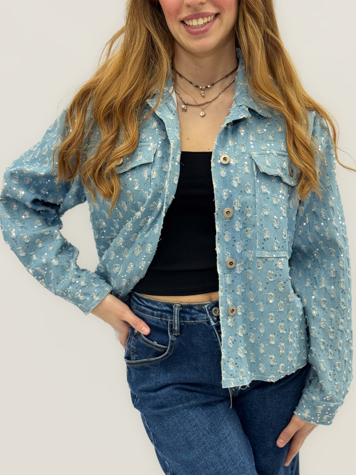 Renske™  |  soft luxurious fabrics Jacket Sequins