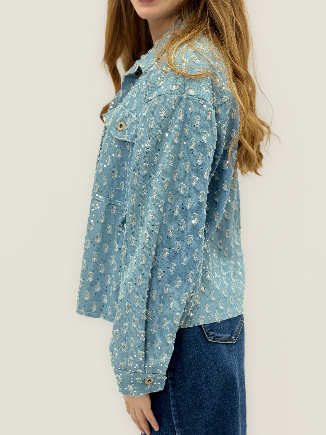 Renske™  |  soft luxurious fabrics Jacket Sequins