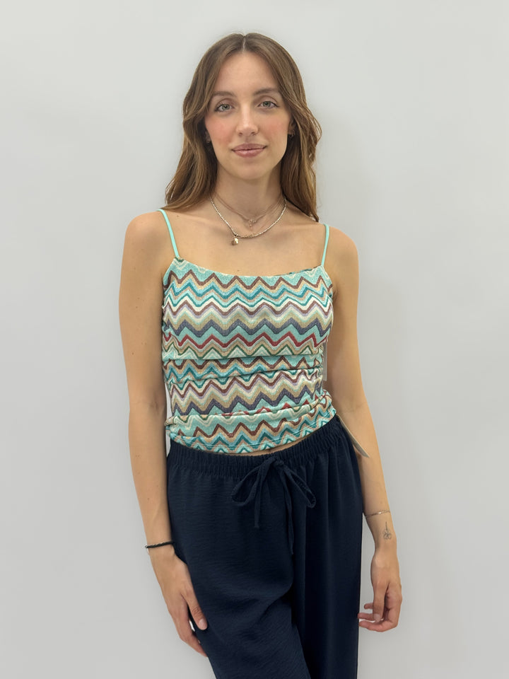 Lurex™  |  Patterned Tank Top