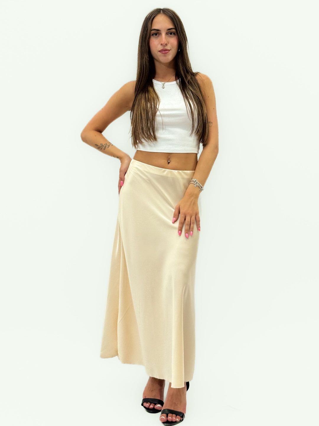 Margot™  |  Long soft luxurious fabrics Skirt Waist