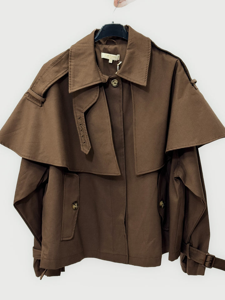 Liezel™  |  Short Trench Coat Details