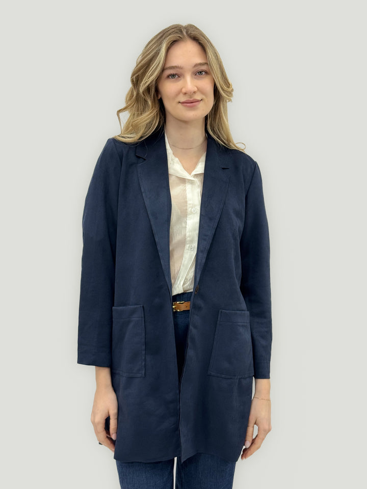 Orla™  |  Long Blazer Lightweight Pockets