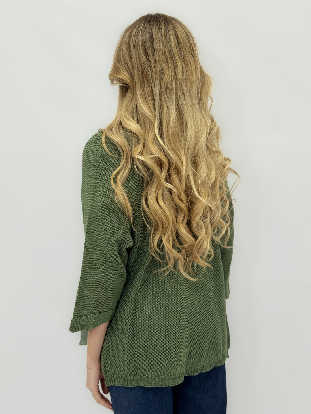 Willemien™  |  Open-knit Cardigan 3/4 Sleeves