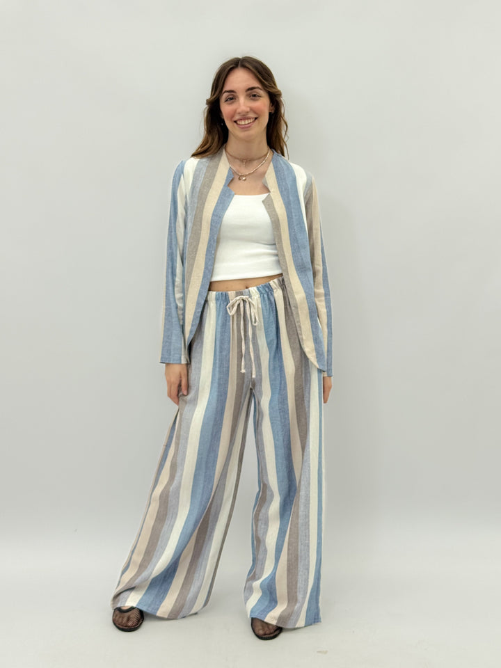 Petra™  |  Striped soft luxurious fabrics Jacket