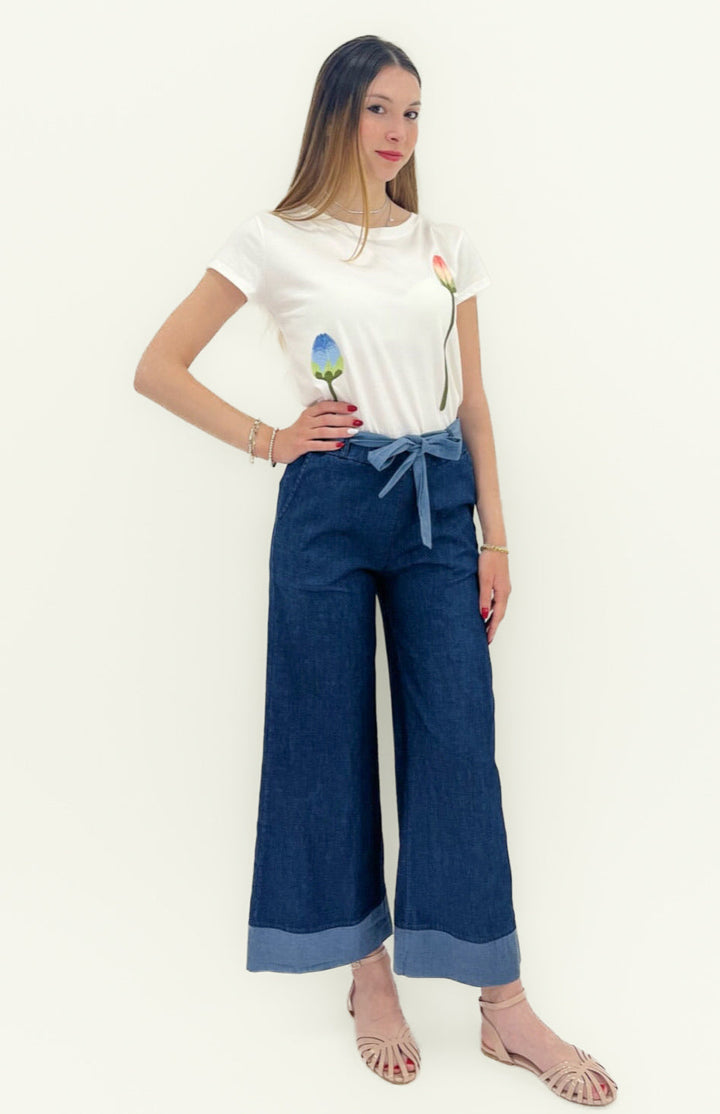 Adele™  |  Light soft luxurious fabrics Culotte Belt