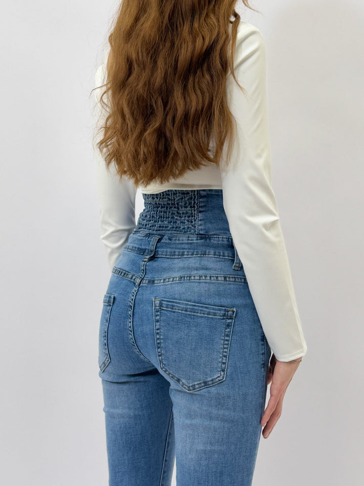 Romy™  |  High-waisted Skinny Jeans Buttons