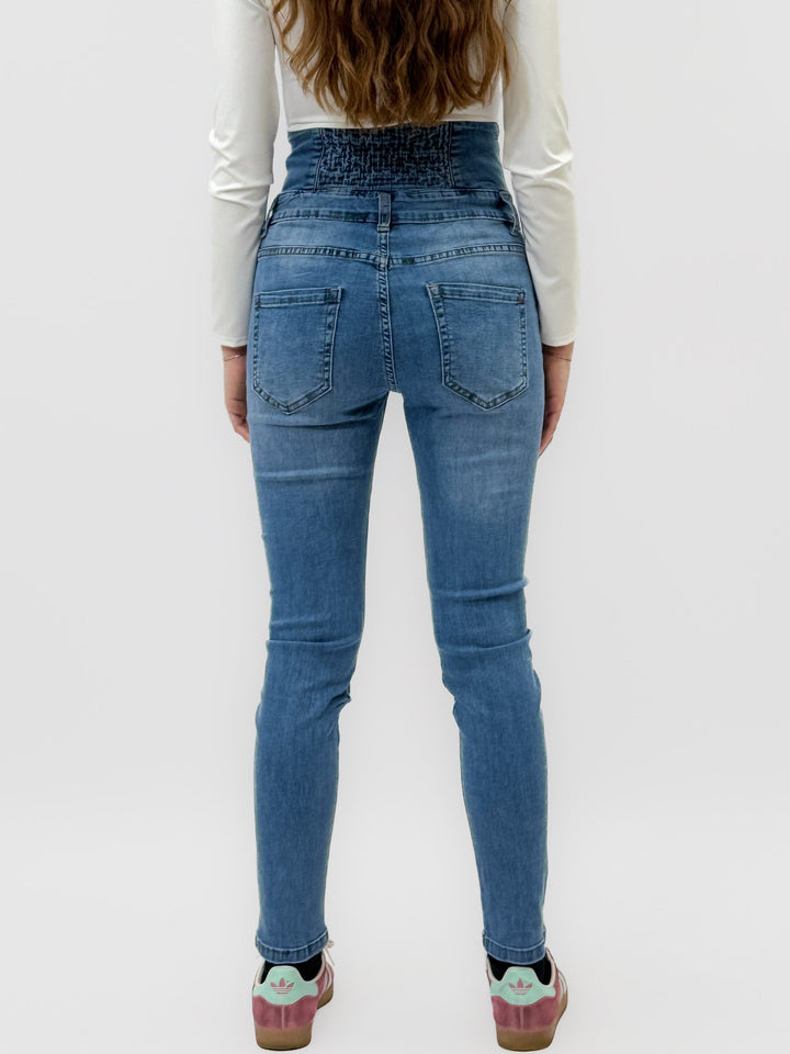 Romy™  |  High-waisted Skinny Jeans Buttons
