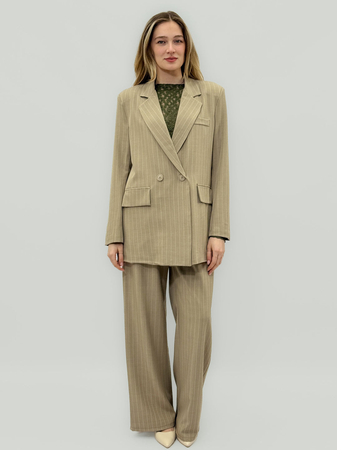 Women's™  |  Double-breasted Pinstripe Suit Trousers