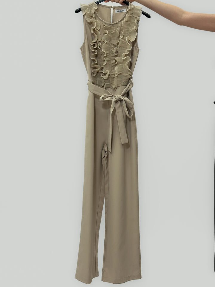 Annelie™  |  Elegant Jumpsuit Ruffles Belt