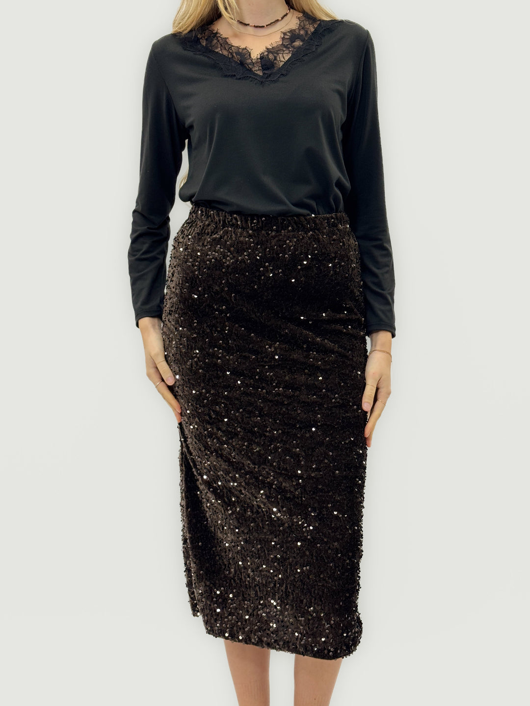 Nienke™  |  Sequin Midi Skirt