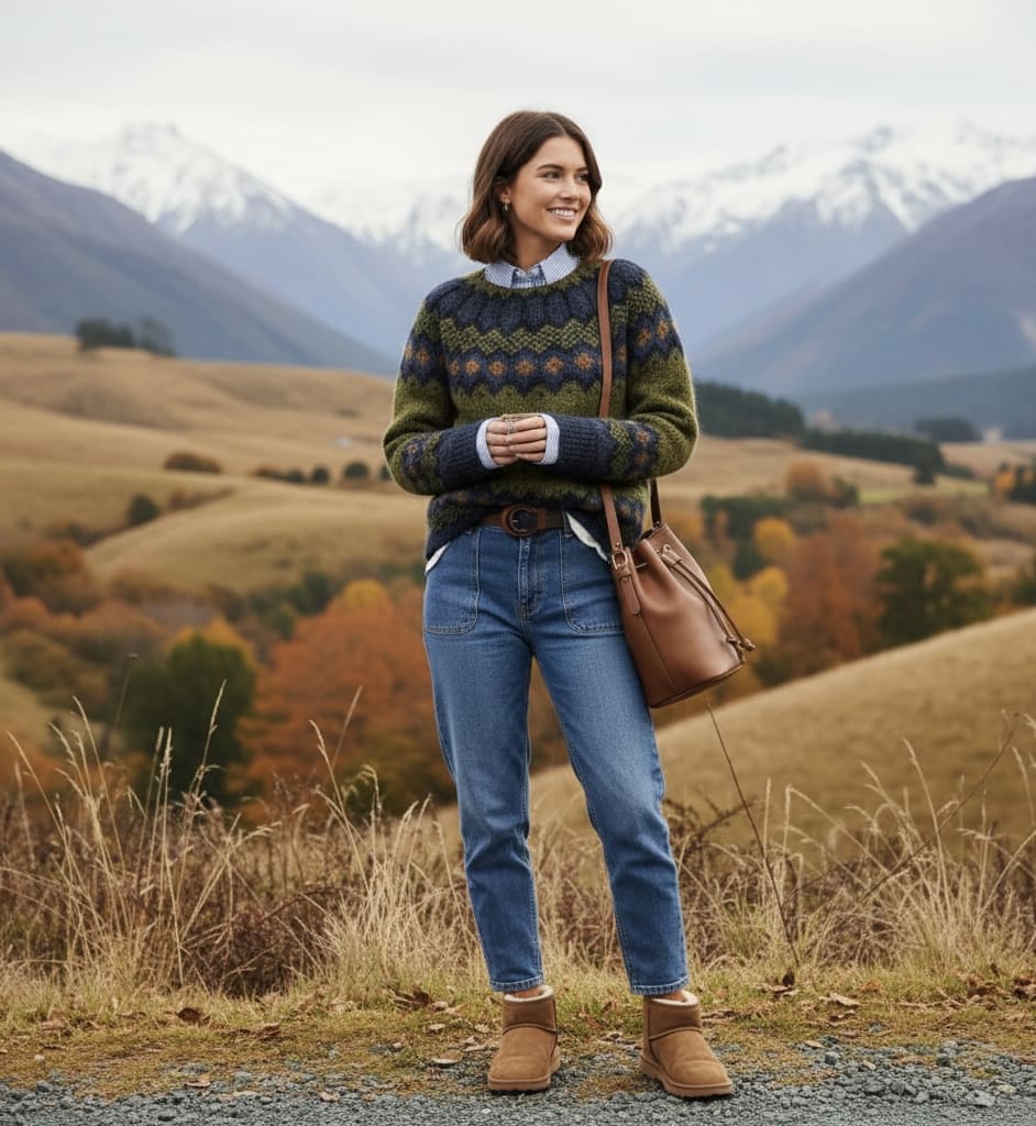 NORTHERN PATTERN SWEATER FOR WOMEN