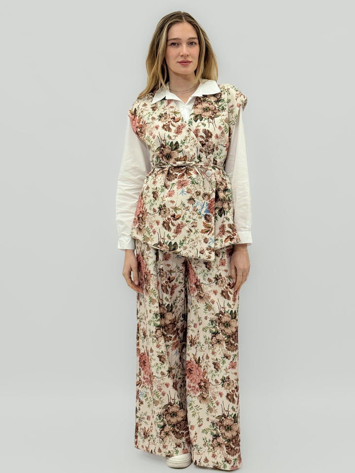 Zelda™  |  Floral Waistcoat Trouser Belt