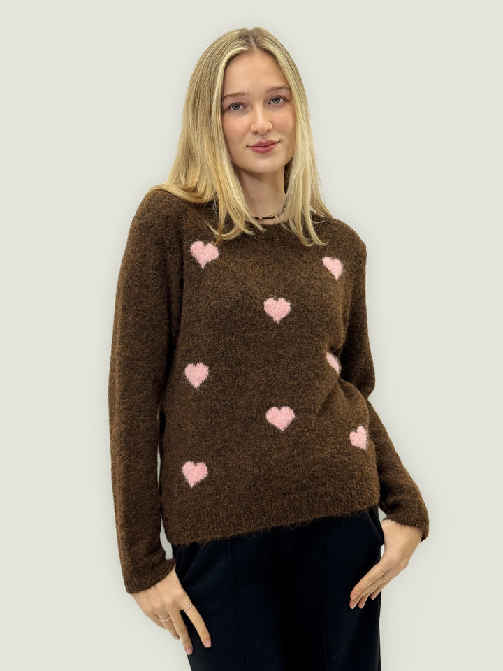 Francien™  |  Wool Blend Sweater Hearts