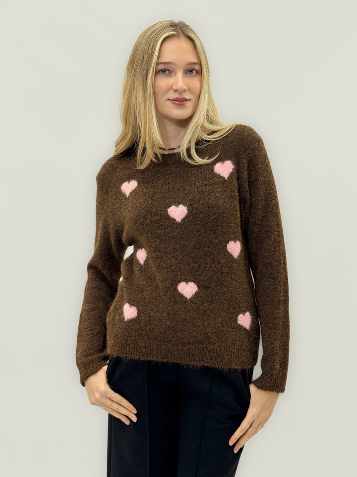 Francien™  |  Wool Blend Sweater Hearts