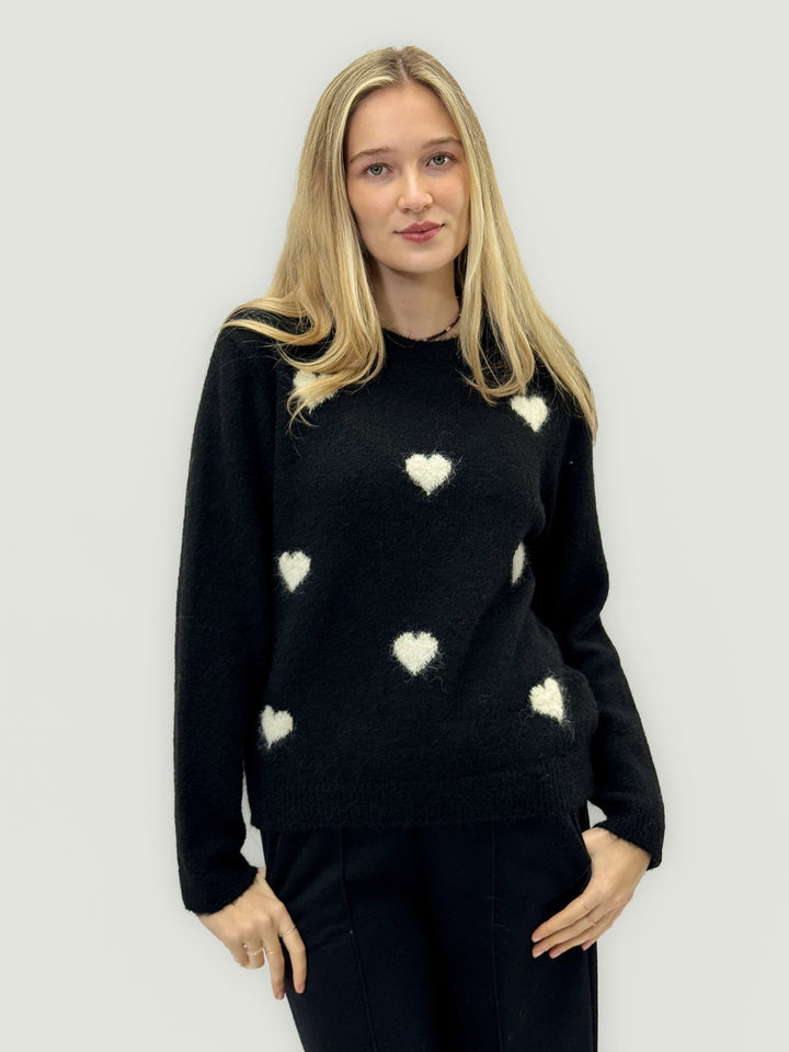 Francien™  |  Wool Blend Sweater Hearts