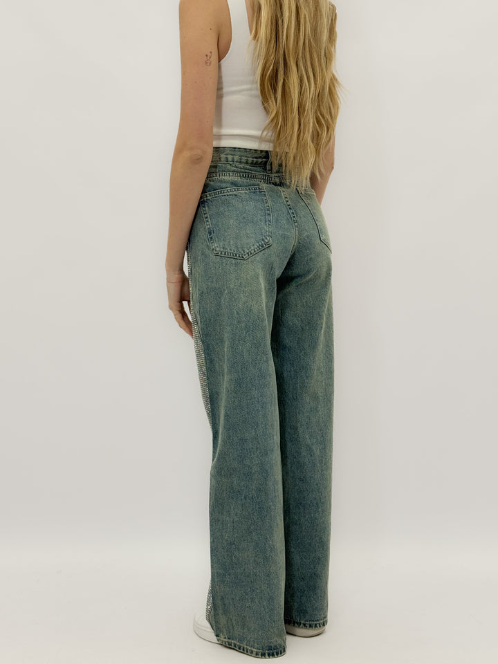 Women's™  |  Palazzo Jeans All-over Rhinestones