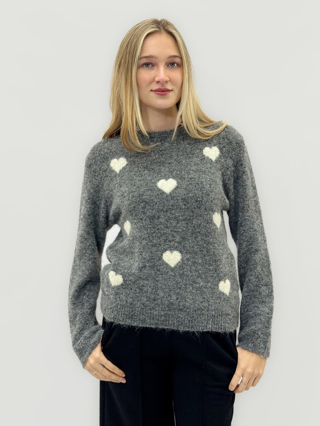 Francien™  |  Wool Blend Sweater Hearts