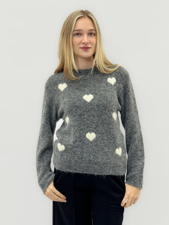 Francien™  |  Wool Blend Sweater Hearts