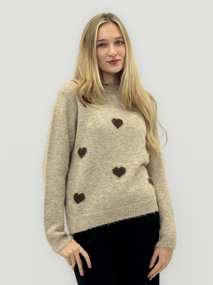 Francien™  |  Wool Blend Sweater Hearts