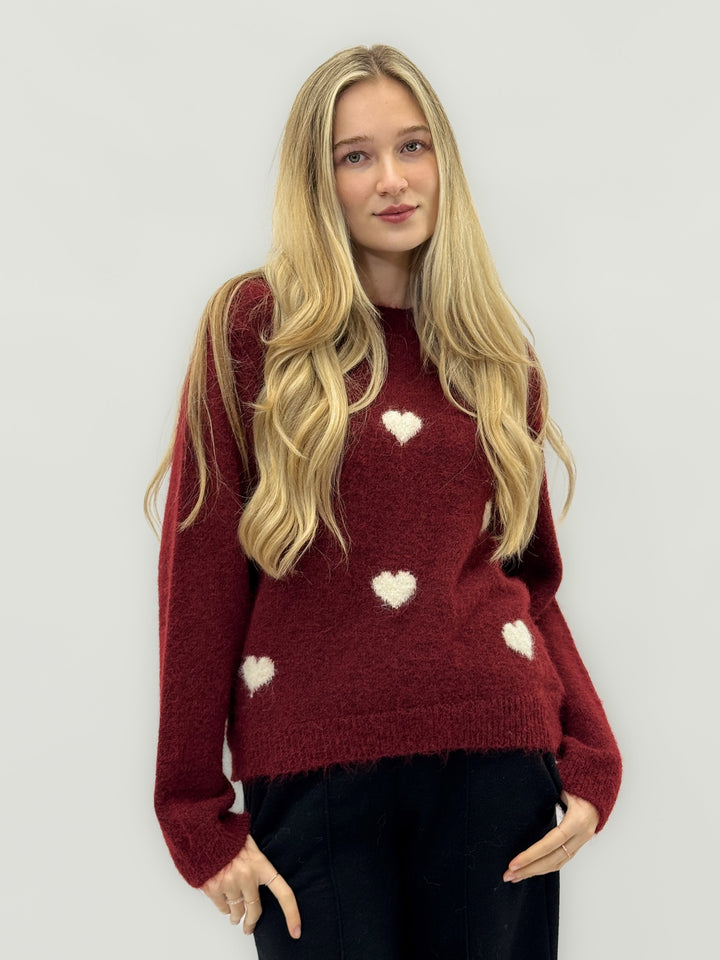 Francien™  |  Wool Blend Sweater Hearts