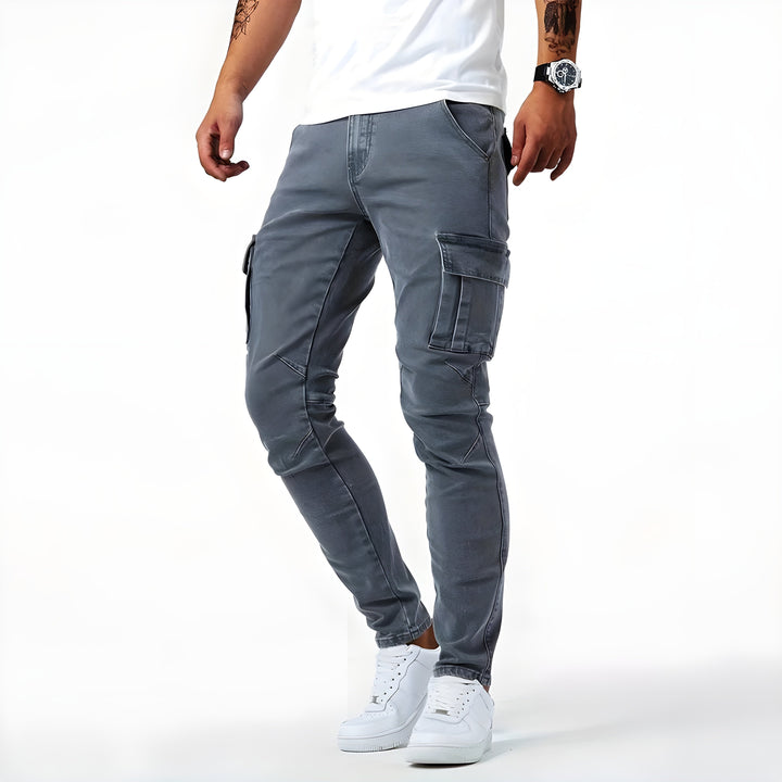Tim | Men's Trendy Cargo Pants with Multiple Pockets and Slim Fit