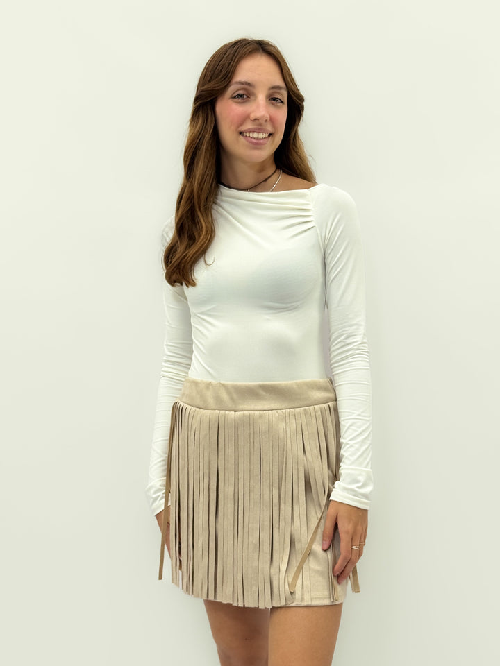 Talita™  |  soft luxurious fabrics Skirt Fringes Italy