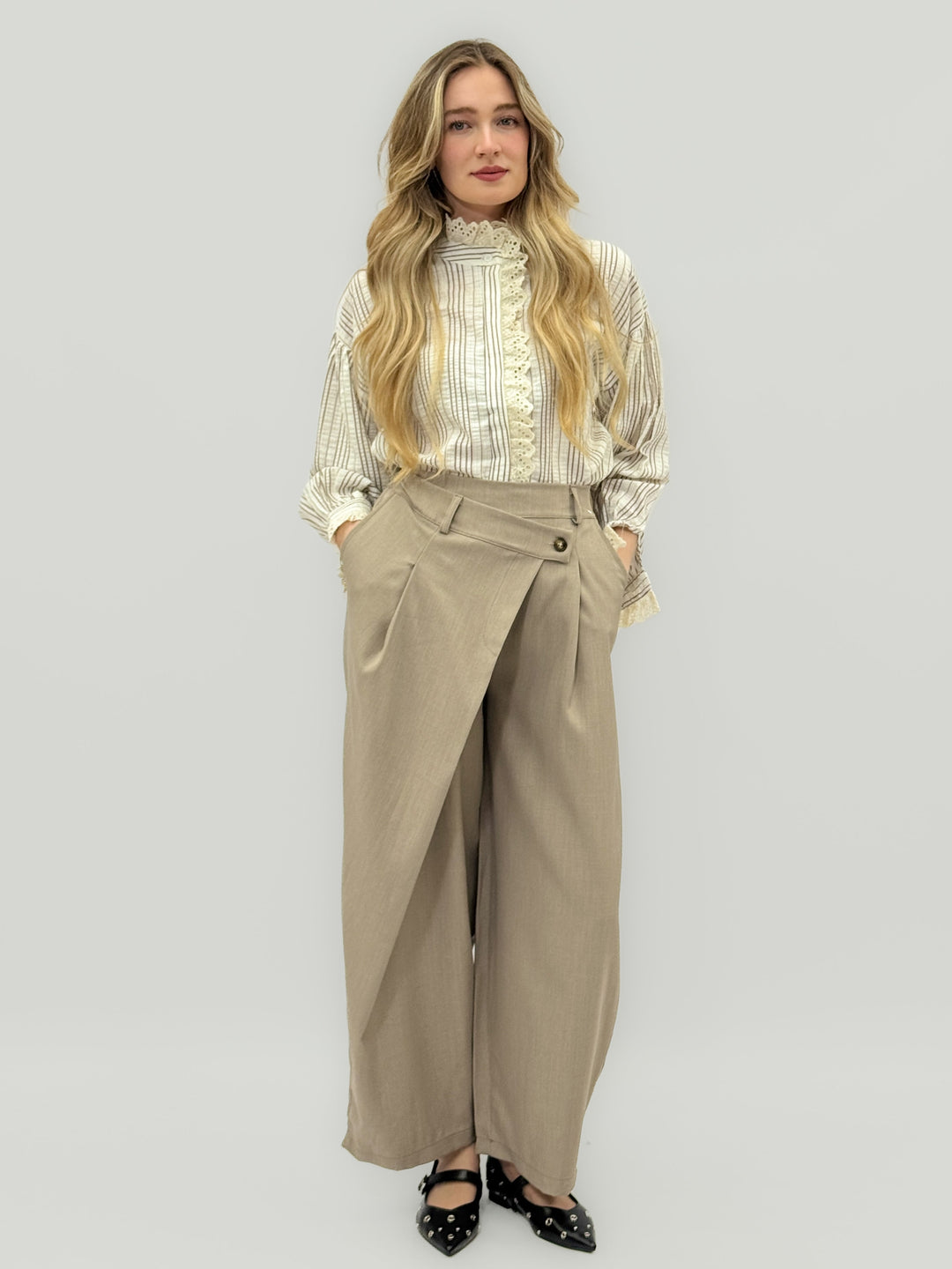 Kirsten™  |  High-Waisted Palazzo Trousers Elegant