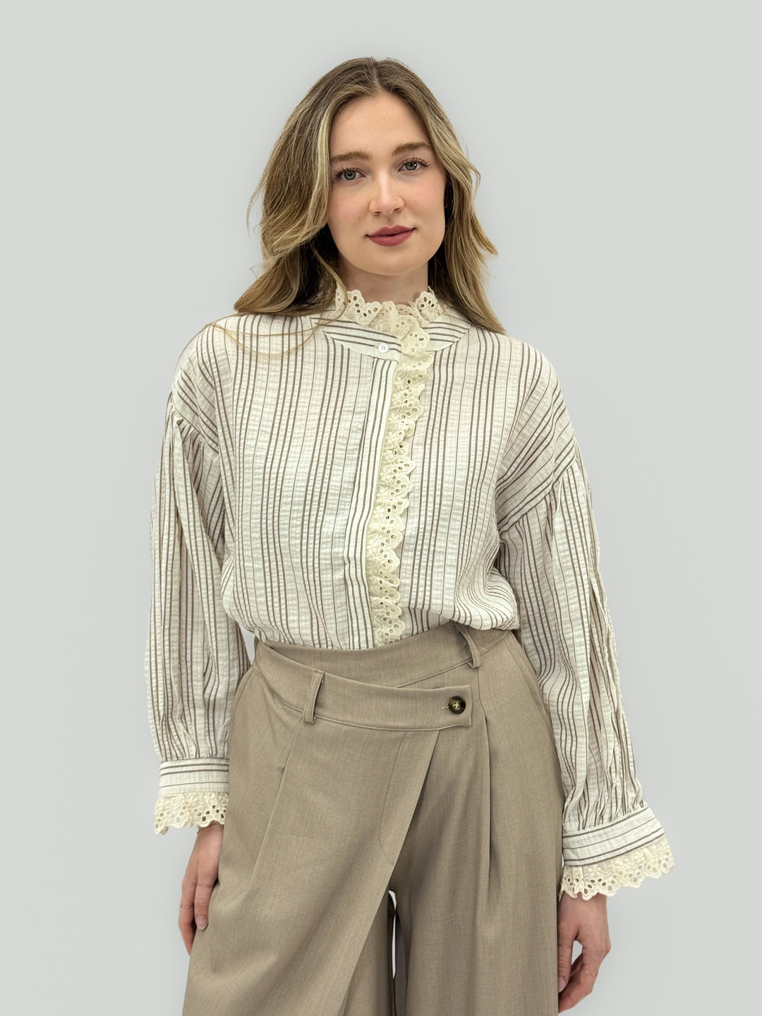 Marisa™  |  Shirt Stripes soft luxurious fabrics Romantic