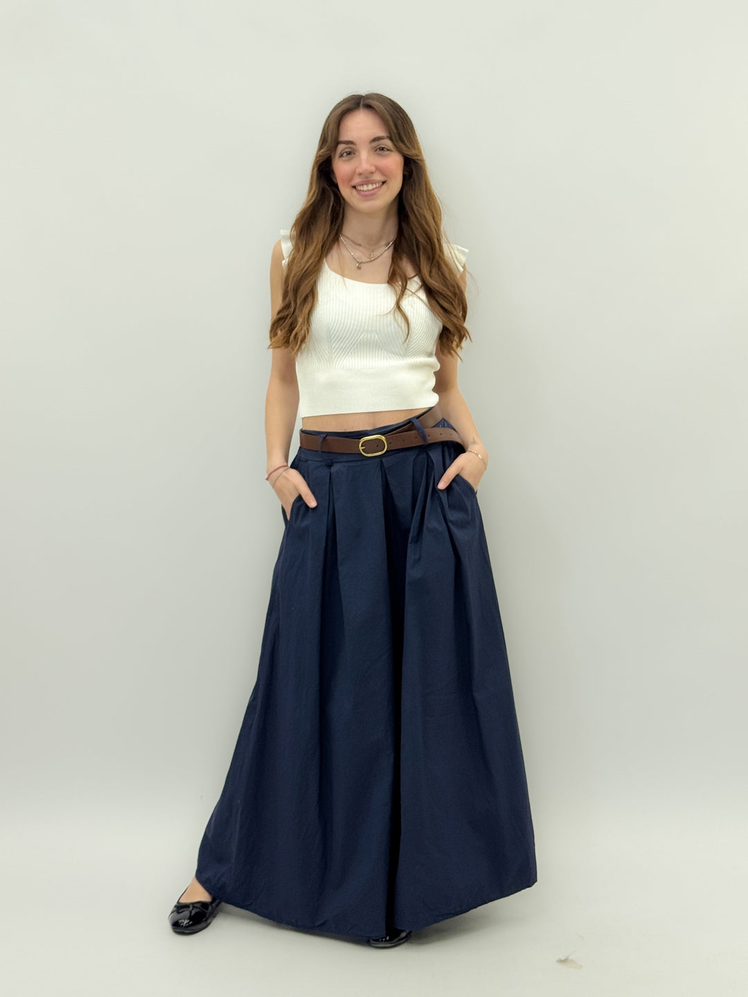 Isabel™  |  Top Cropped Knit Shoulders