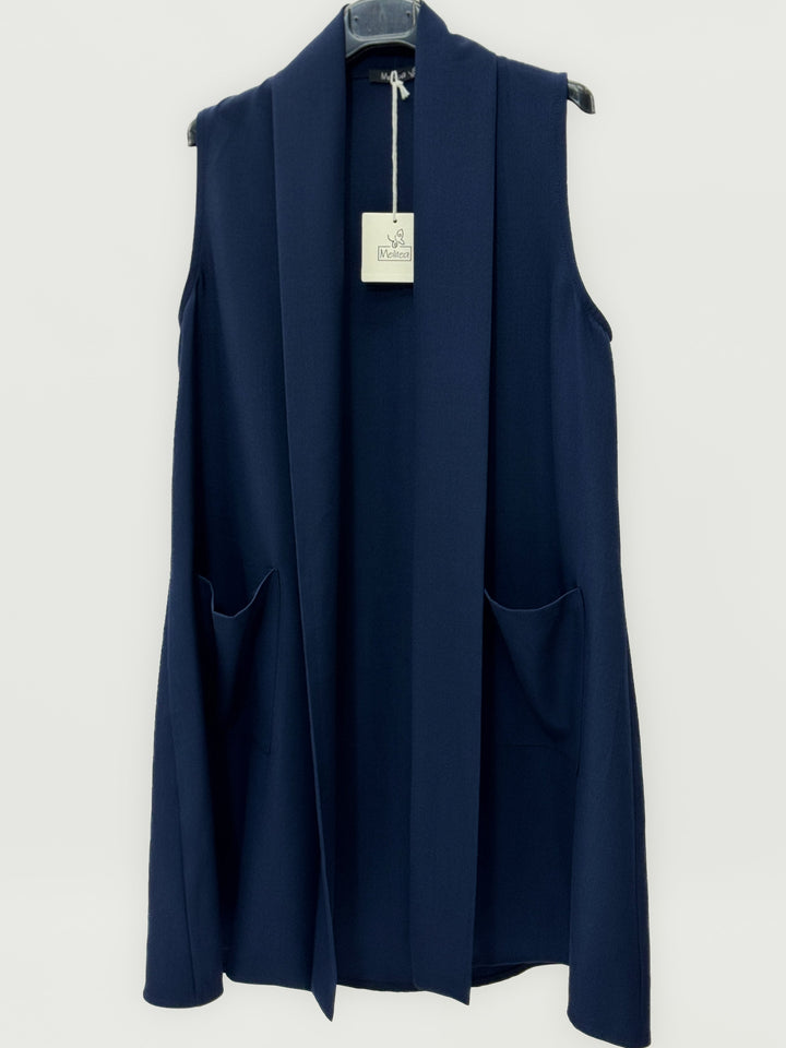 Fluid™  |  Long Gilet Pockets Minimal